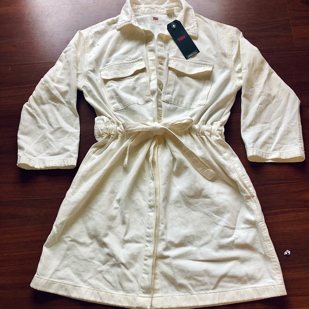 Levi’s White Button Down Dress